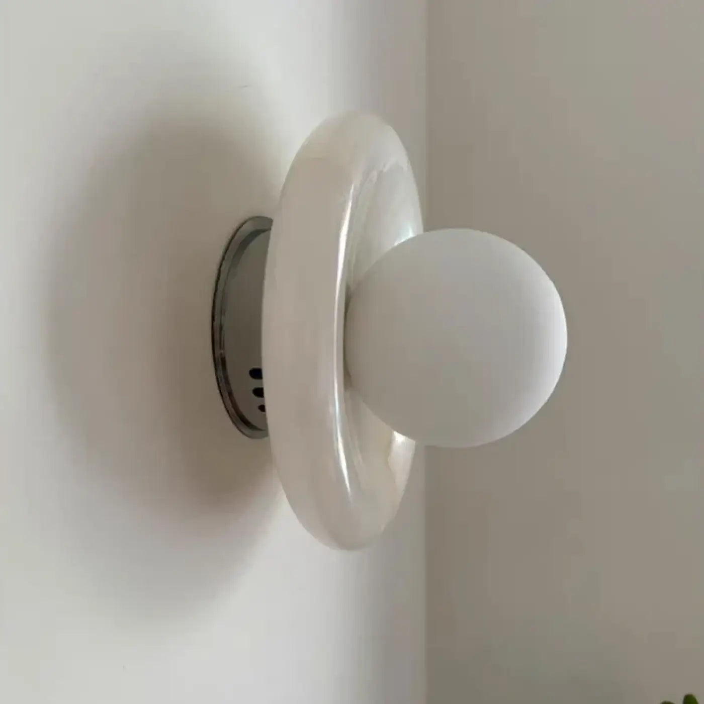 Applique murale LED en pierre et acrylique style scandinave — vue 5