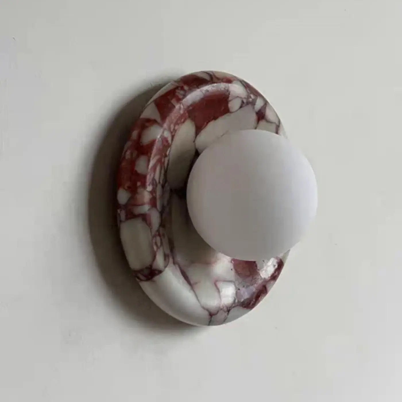 Applique murale LED en pierre et acrylique style scandinave — vue 9