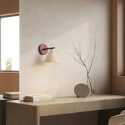 Applique murale LED en pierre naturelle et bois blanc — vue 2