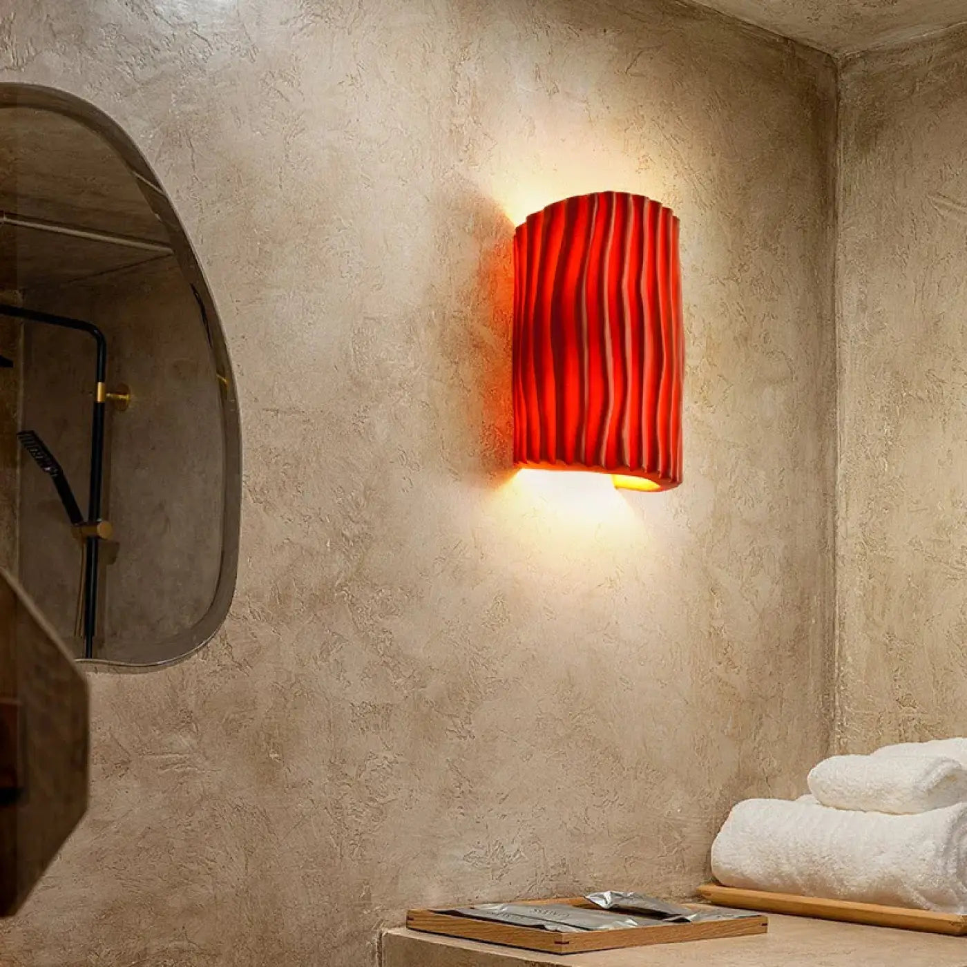 Applique murale LED en résine beige G9 luminosité ajustable — vue 12