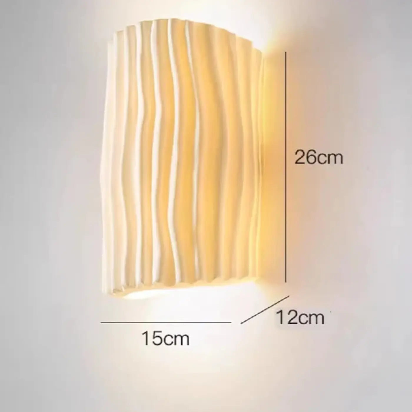 Applique murale LED en résine beige G9 luminosité ajustable — vue 16