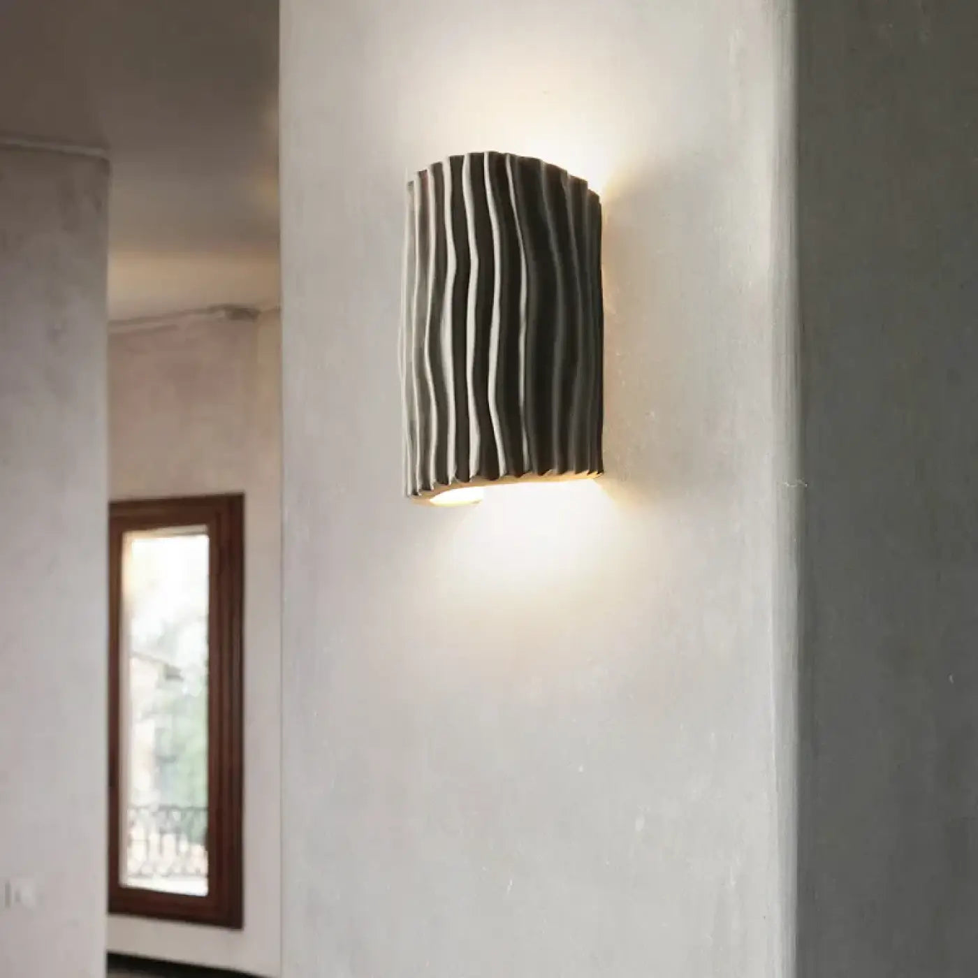Applique murale LED en résine beige G9 luminosité ajustable — vue 8