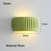 Applique murale LED en résine beige ronde — vue 5
