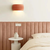 Applique murale LED en résine beige ronde — vue 8