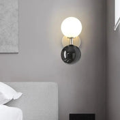 Applique murale LED en verre et marbre à 2 lumières — vue 7