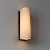 Applique murale LED en verre opalin blanc — vue 2