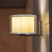 Applique murale LED en verre strié et métal doré — vue 1