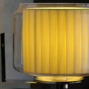 Applique murale LED en verre strié et métal doré — vue 2