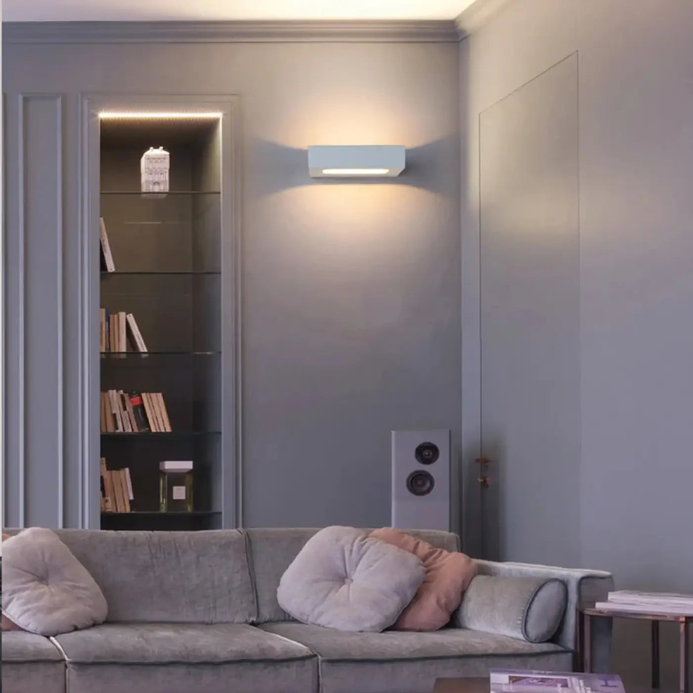 Applique murale LED géométrique compacte en aluminium — vue 6