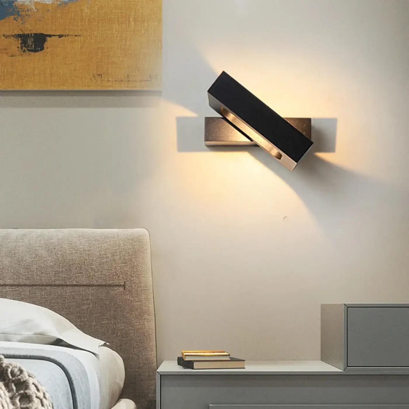 Applique murale LED géométrique compacte en aluminium — vue 8