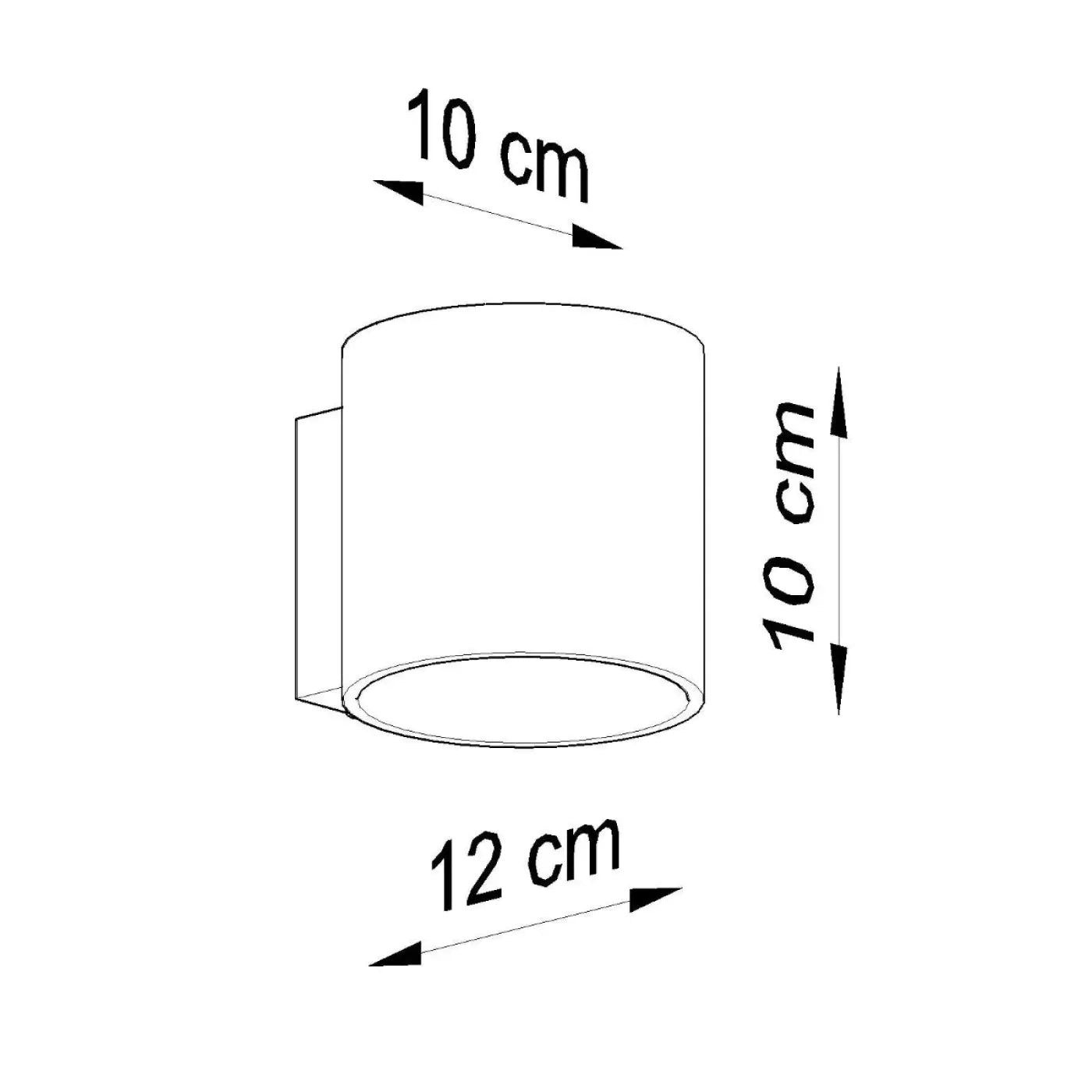 Applique murale LED grise G9 aluminium blanc froid 4000K — vue 10