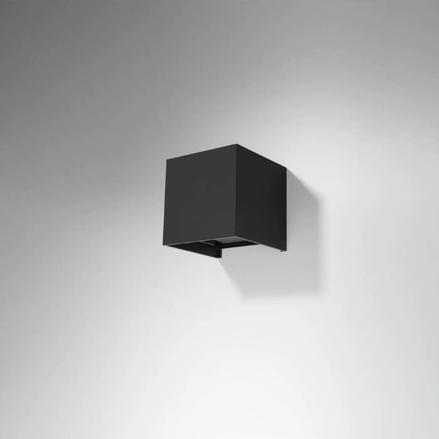 Applique murale LED intégrée aluminium noir IP54 — vue 2