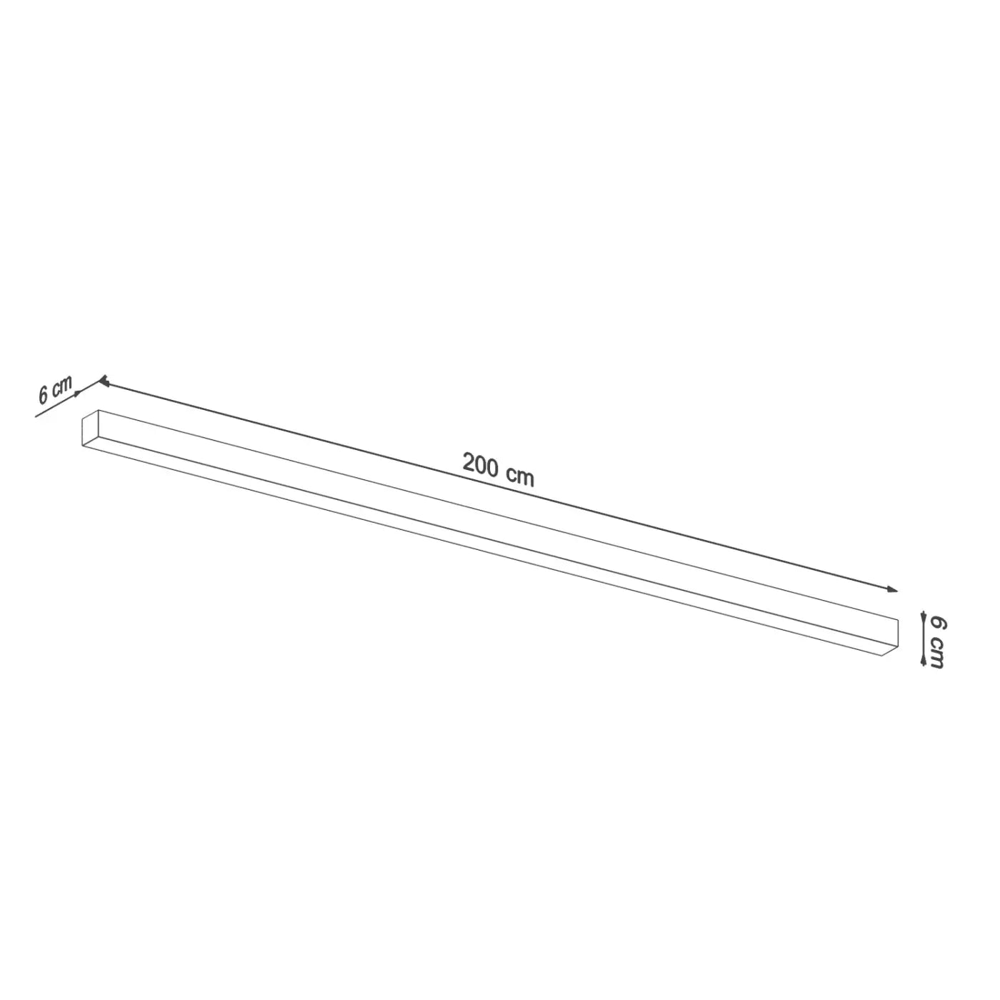 Applique murale LED linéaire blanc cassé minimaliste — vue 6