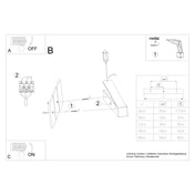 Applique murale LED linéaire blanc cassé minimaliste — vue 7
