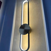 Applique murale LED linéaire dorée et noire scandinave — vue 6