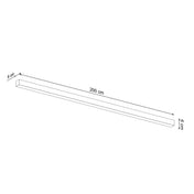 Applique murale LED linéaire gris béton minimaliste — vue 7