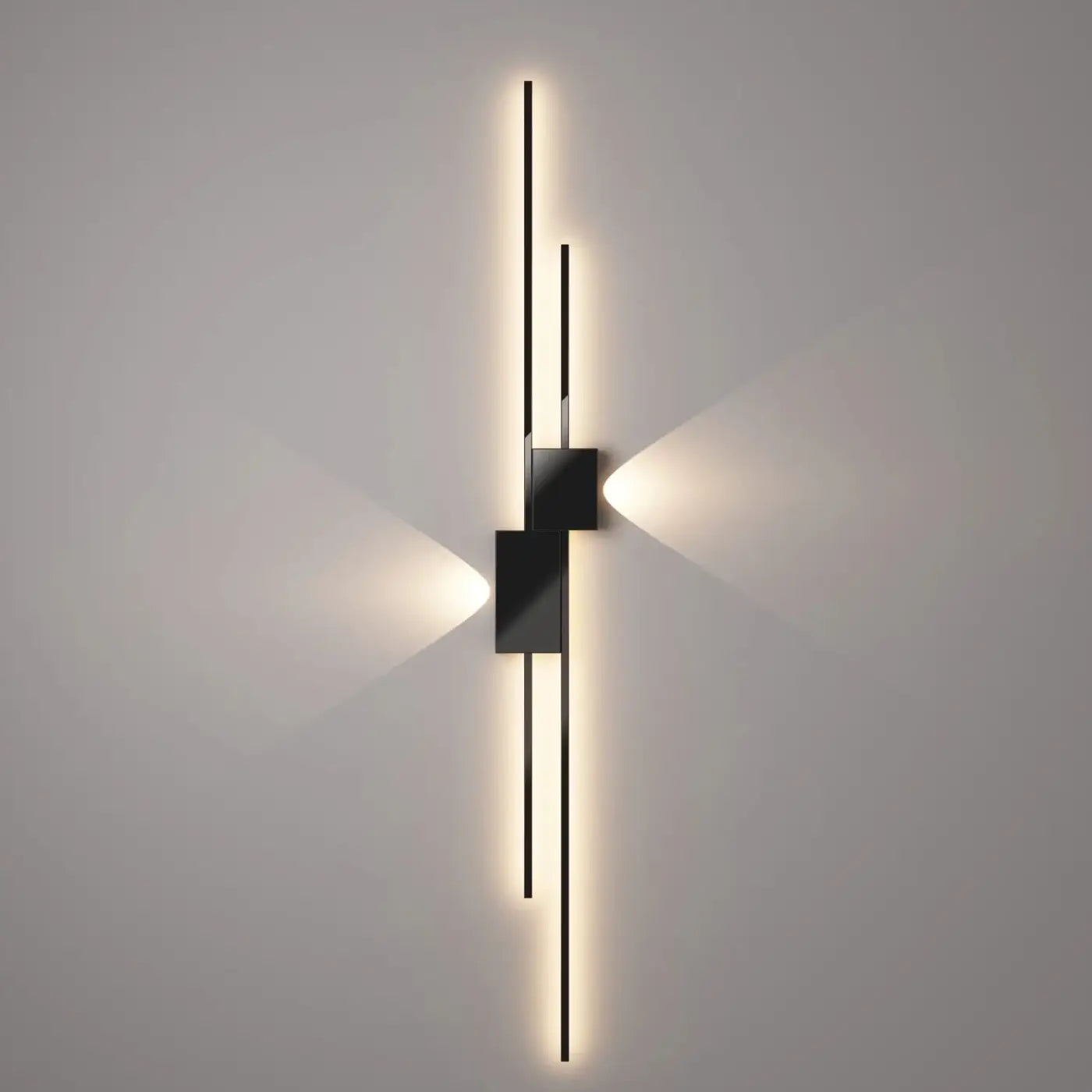 Applique murale LED linéaire noire et blanche — vue 13
