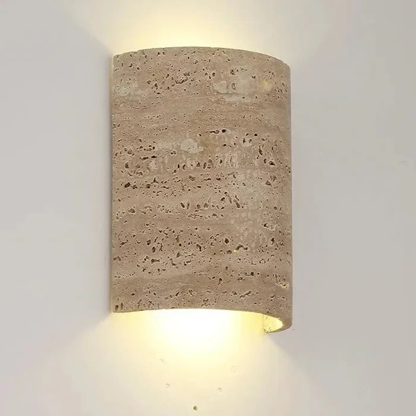 Applique murale LED marbre beige et métal vintage 10 W — vue 1