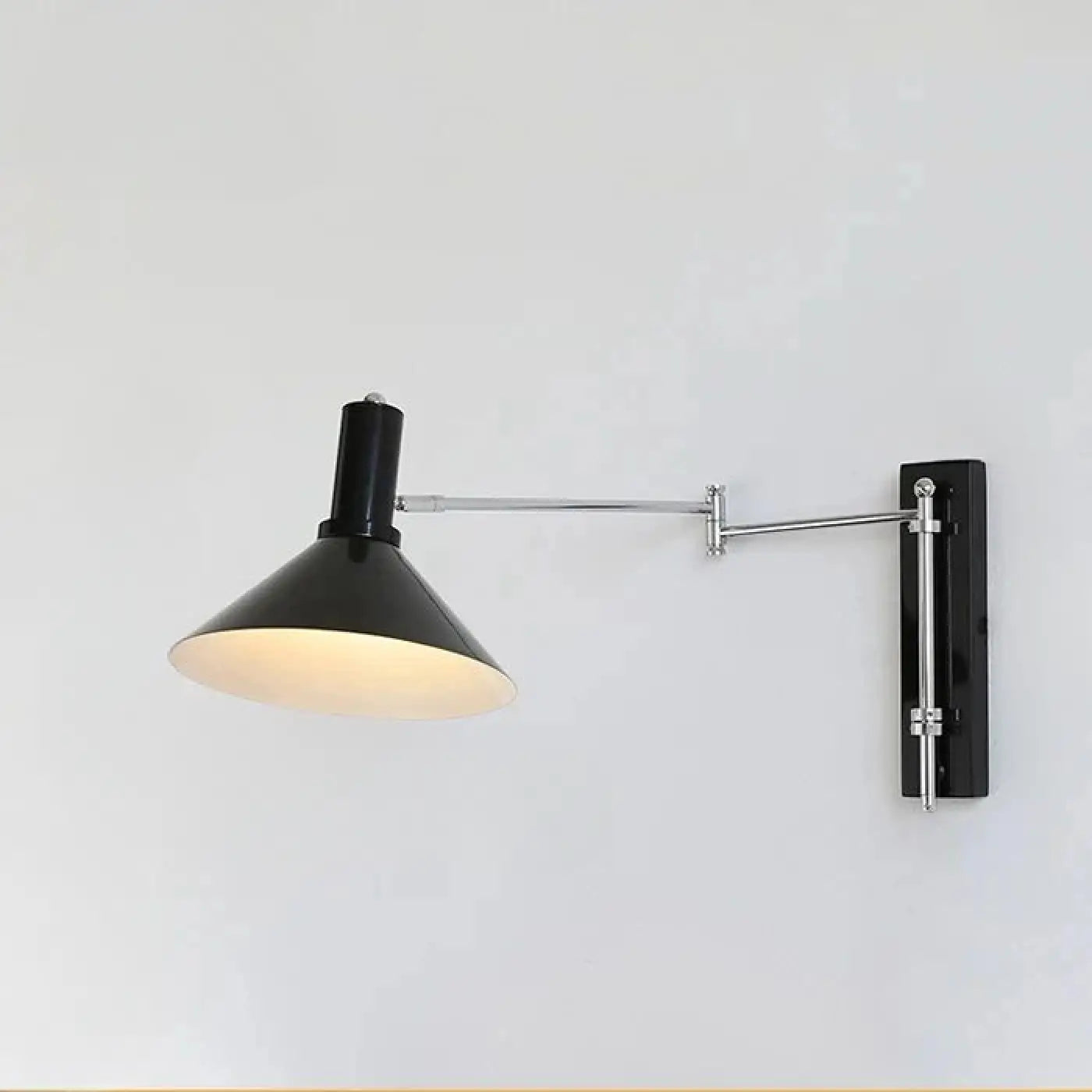 Applique murale LED métal abat-jour conique industriel — vue 6