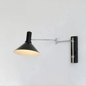 Applique murale LED métal abat-jour conique industriel — vue 6
