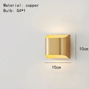 Applique murale LED métal noir et doré double éclairage — vue 1