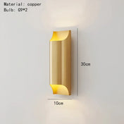 Applique murale LED métal noir et doré double éclairage — vue 11