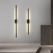 Applique murale LED métal noir et doré en trois hauteurs — vue 12