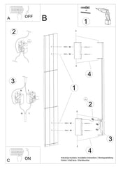 Applique murale LED noire 3000K en aluminium — vue 11