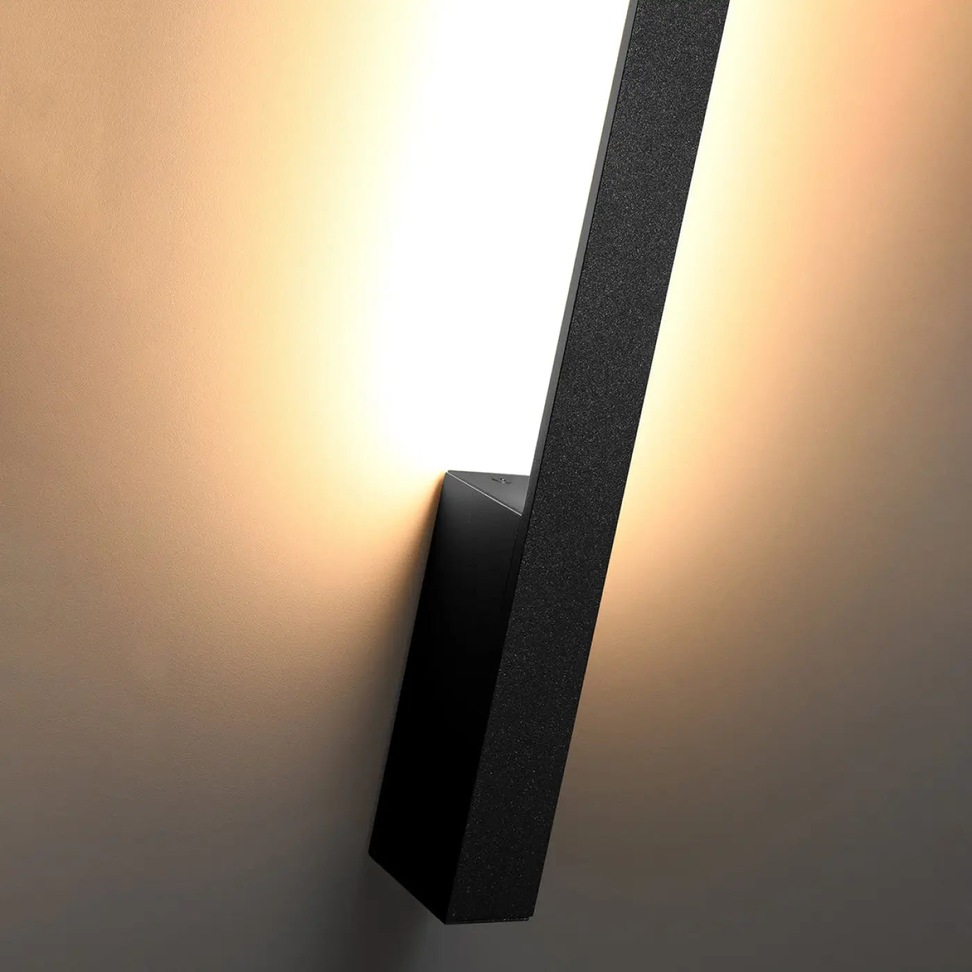 Applique murale LED noire 3000K en aluminium — vue 5