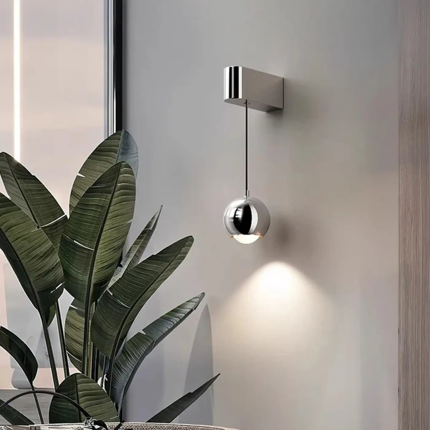 Applique murale LED noire acrylique trois températures — vue 1