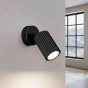 Applique murale LED noire avec interrupteur en aluminium — vue 1