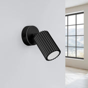 Applique murale LED noire avec interrupteur en aluminium — vue 2
