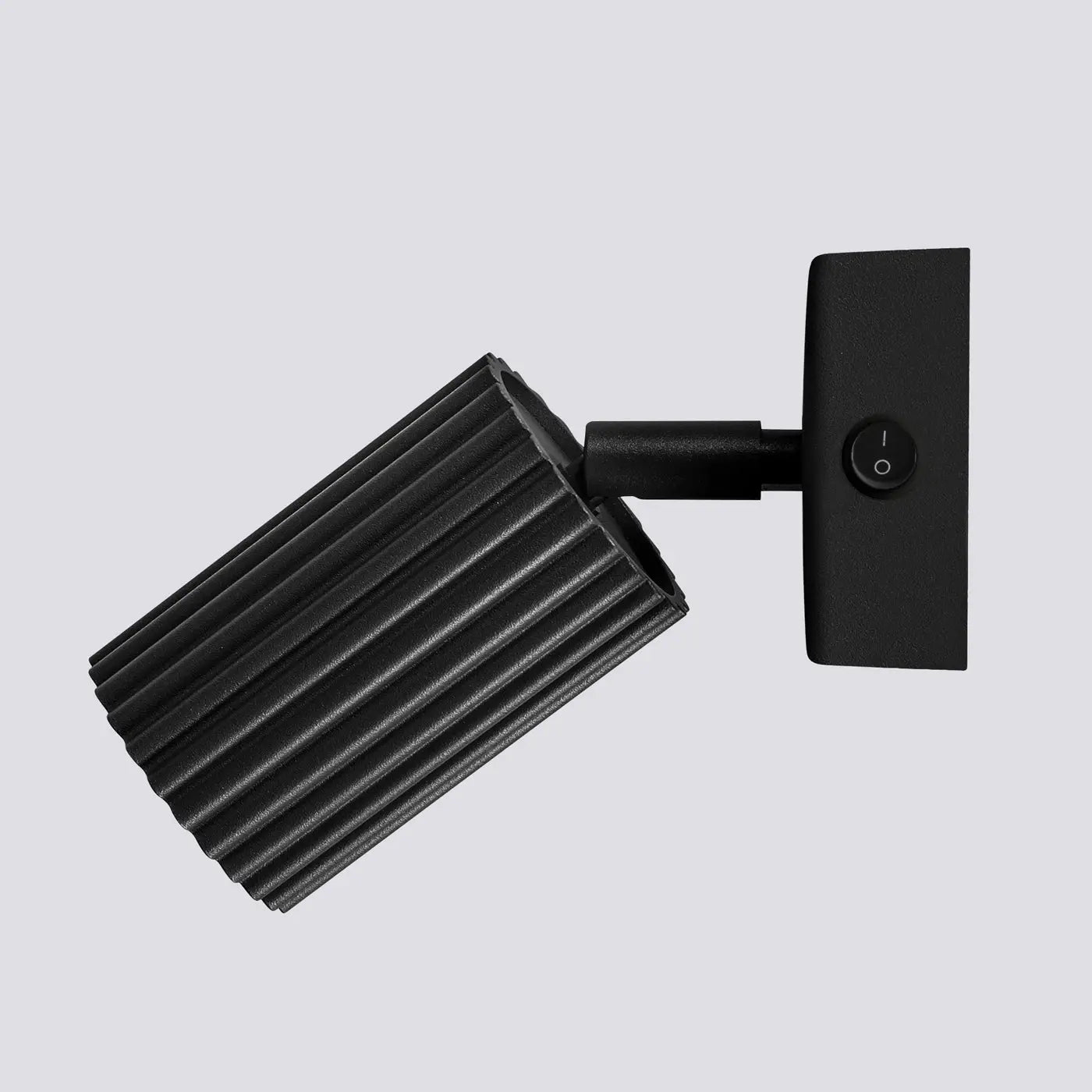 Applique murale LED noire avec interrupteur en aluminium — vue 5