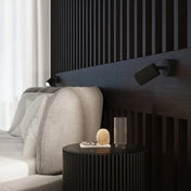 Applique murale LED noire avec interrupteur en aluminium — vue 8