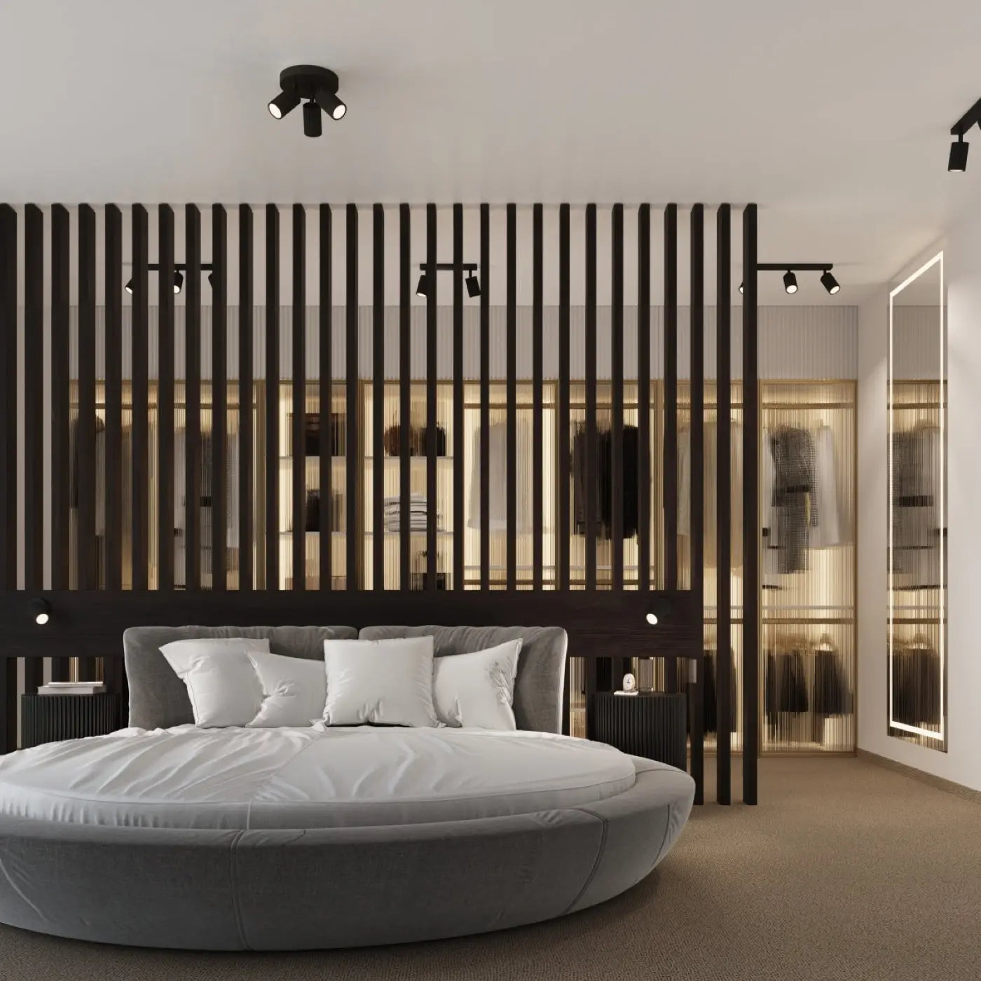 Applique murale LED noire avec interrupteur en aluminium — vue 9