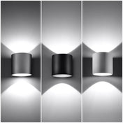 Applique murale LED noire G9 aluminium blanc froid 4000K — vue 3