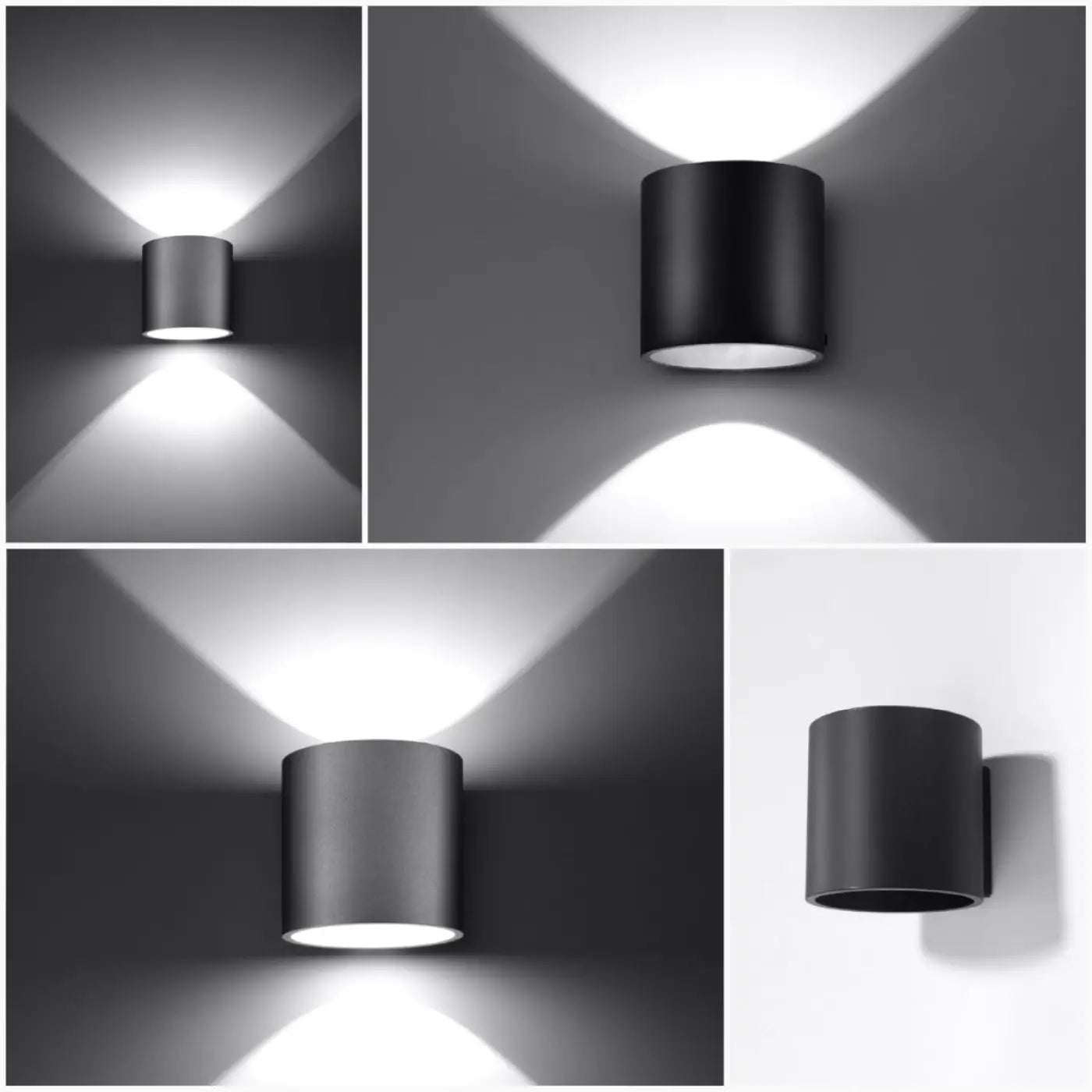Applique murale LED noire G9 aluminium blanc froid 4000K — vue 4