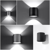 Applique murale LED noire G9 aluminium blanc froid 4000K — vue 4