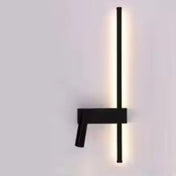 Applique murale LED noire linéaire minimaliste — vue 4