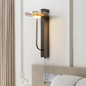 Applique murale LED noire métal et marbre Art Déco — vue 3