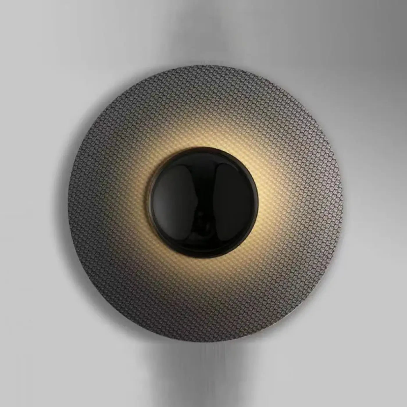 Applique murale LED noire sculpturale en métal et acrylique — vue 2