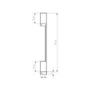 Applique murale LED noire verticale en aluminium — vue 10