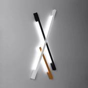 Applique murale LED noire verticale en aluminium — vue 8
