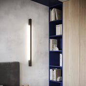 Applique murale LED noire verticale en aluminium — vue 2