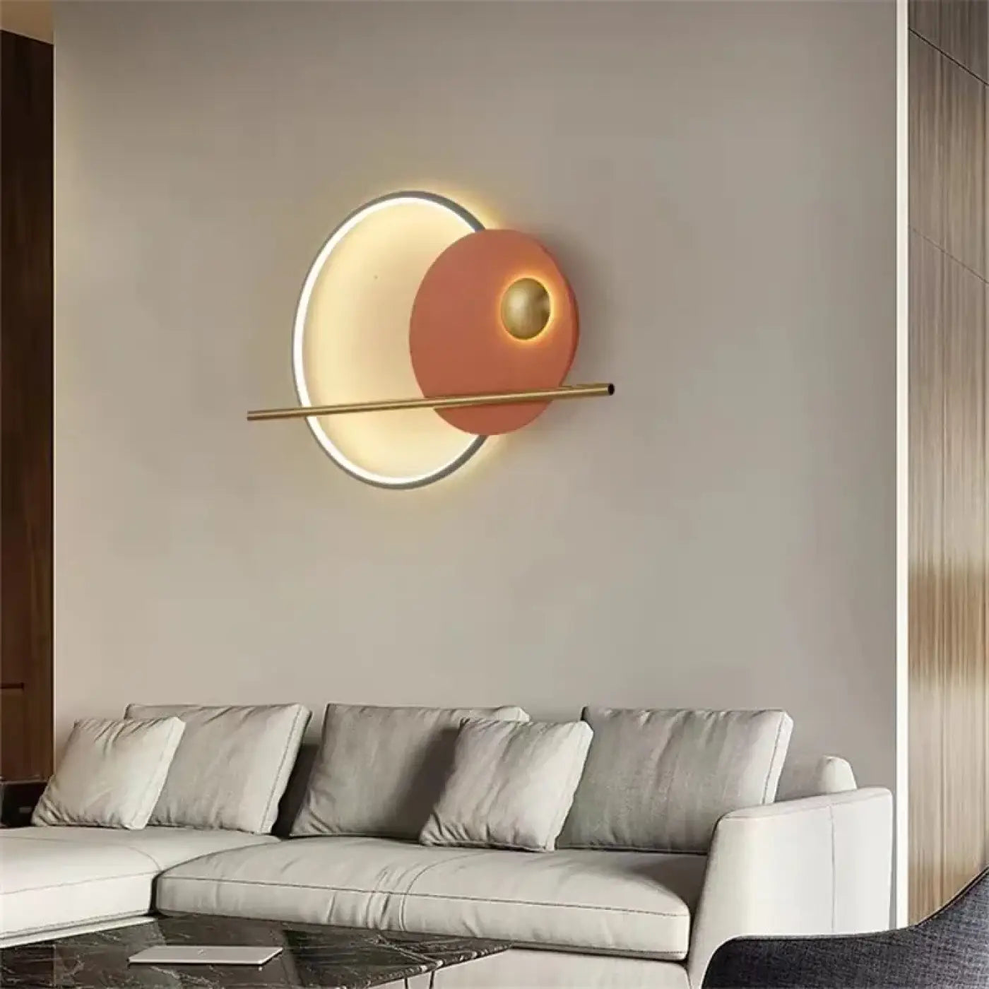 Applique murale LED originale verte, orange ou noire — vue 2