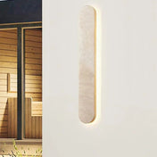 Applique murale LED pierre beige IP65 linéaire — vue 1