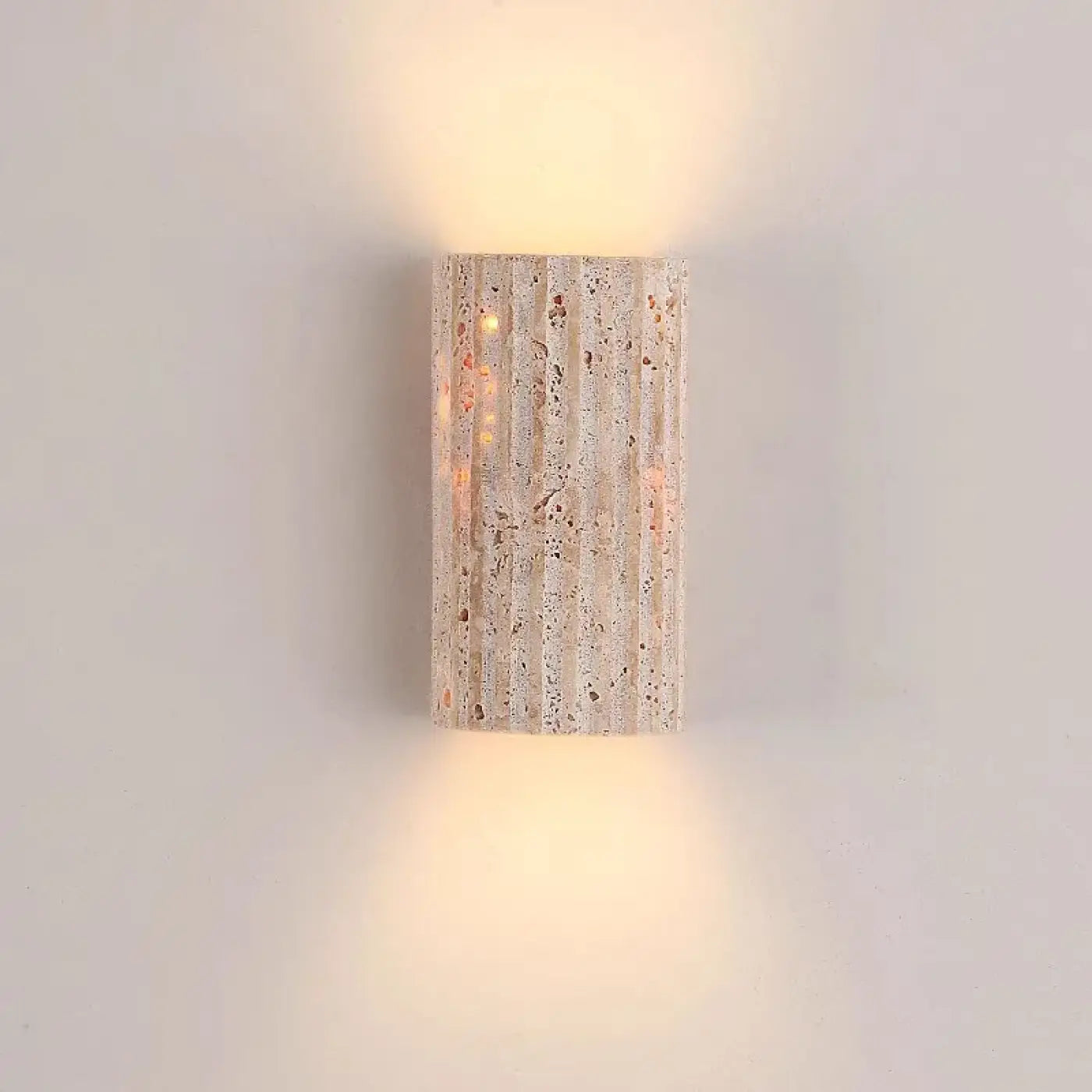 Applique murale LED pierre texturée beige 3 températures — vue 1