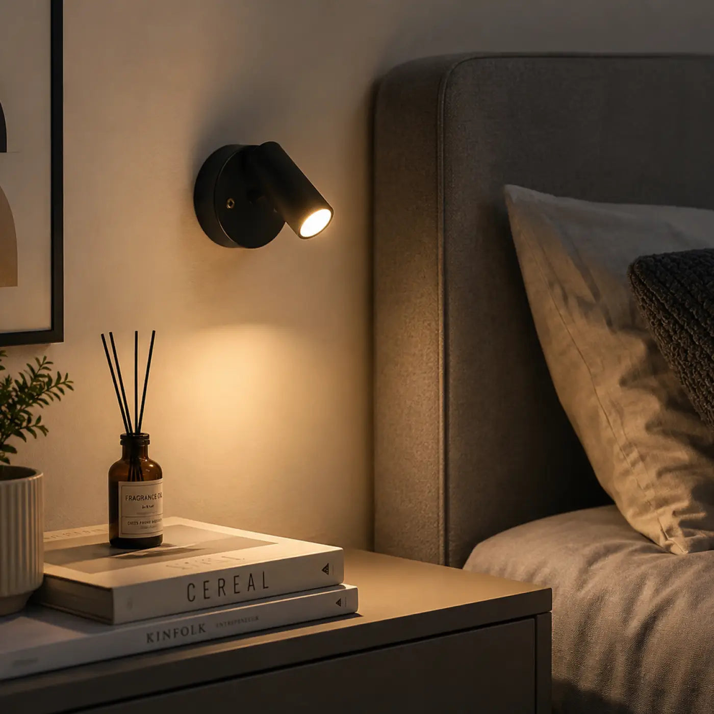Applique murale LED rechargeable blanche ou noire — vue 2