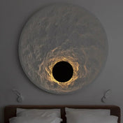 Applique murale LED ronde blanche effet éclipse — vue 7