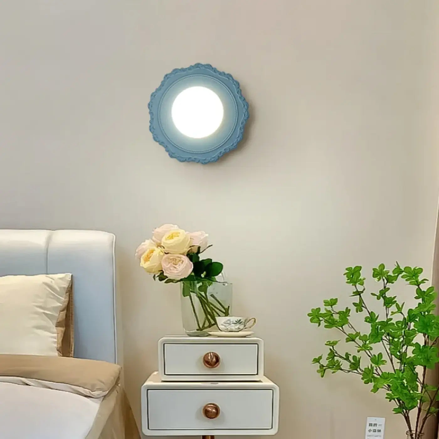 Applique murale LED ronde colorée en aluminium — vue 1